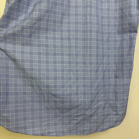 Suitsupply Extra Slim Dress Shirt Mens Size 41 16 Blue Check Egyptian Cotton - Picture 8 of 12